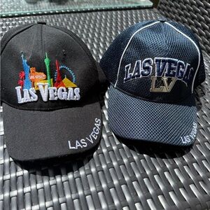 2 Las Vegas Hats – Souvenir Baseball Caps – New Tourist Gift Bundle – Adjustable